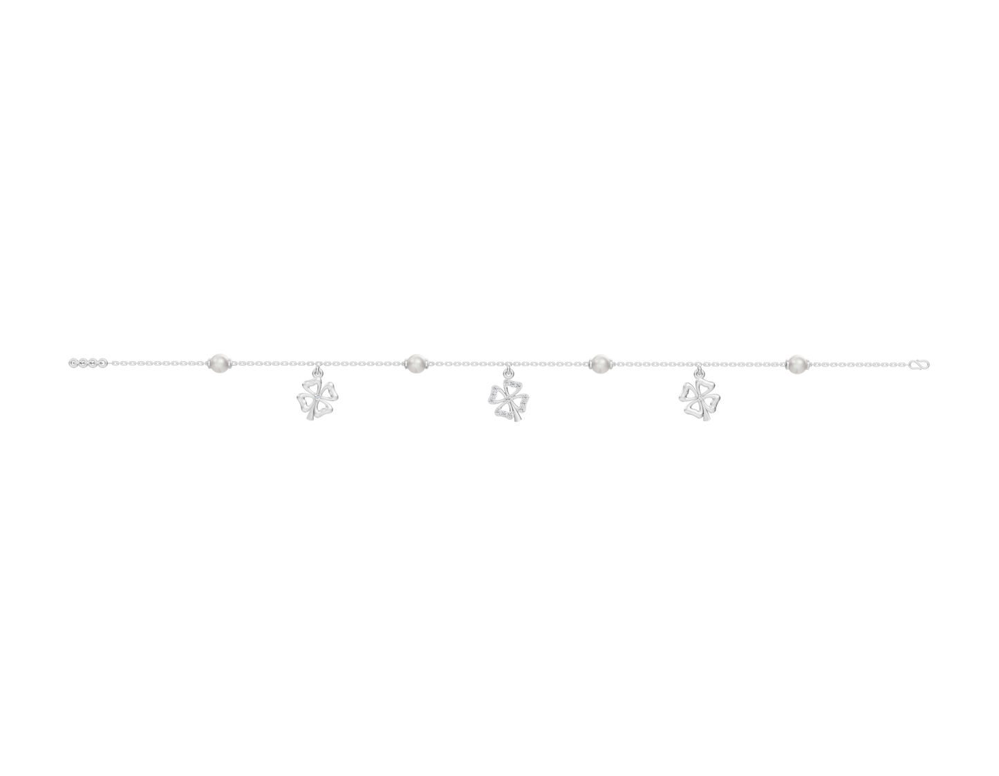Flora Freshwater Pearls & 92.5 Silver Bracelet
