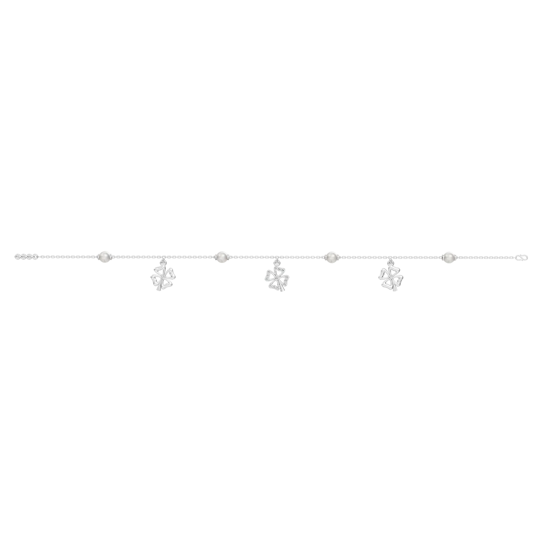 Flora Freshwater Pearls & 92.5 Silver Bracelet
