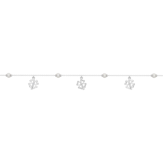 Flora Freshwater Pearls & 92.5 Silver Bracelet