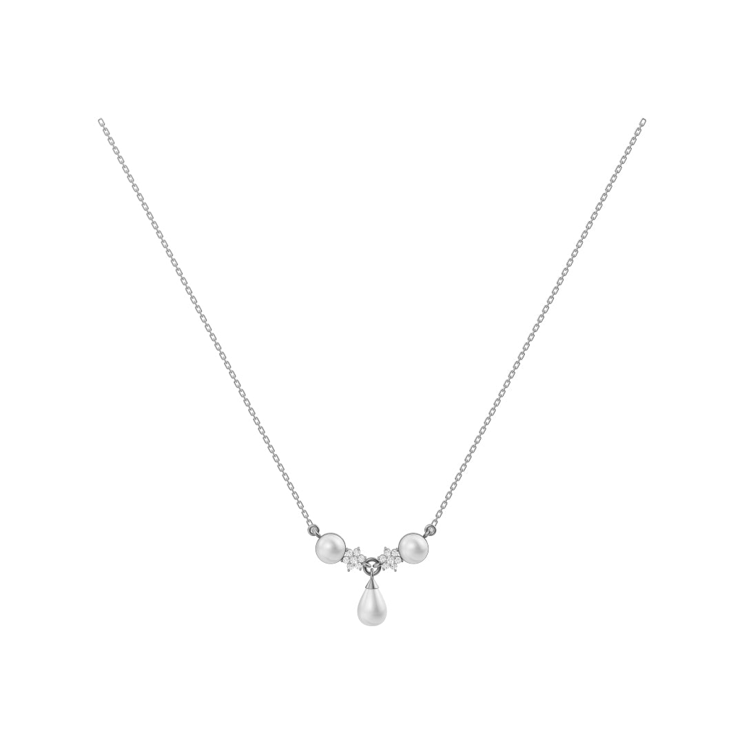 Grace Freshwater Pearl & 92.5 Silver Necklace Set