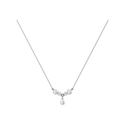 Grace Freshwater Pearl & 92.5 Silver Necklace Set