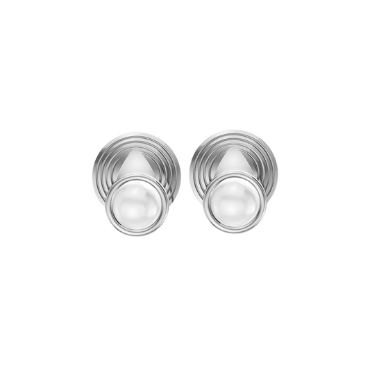 Aureli Pearl & 92.5 Silver Studs Earrings