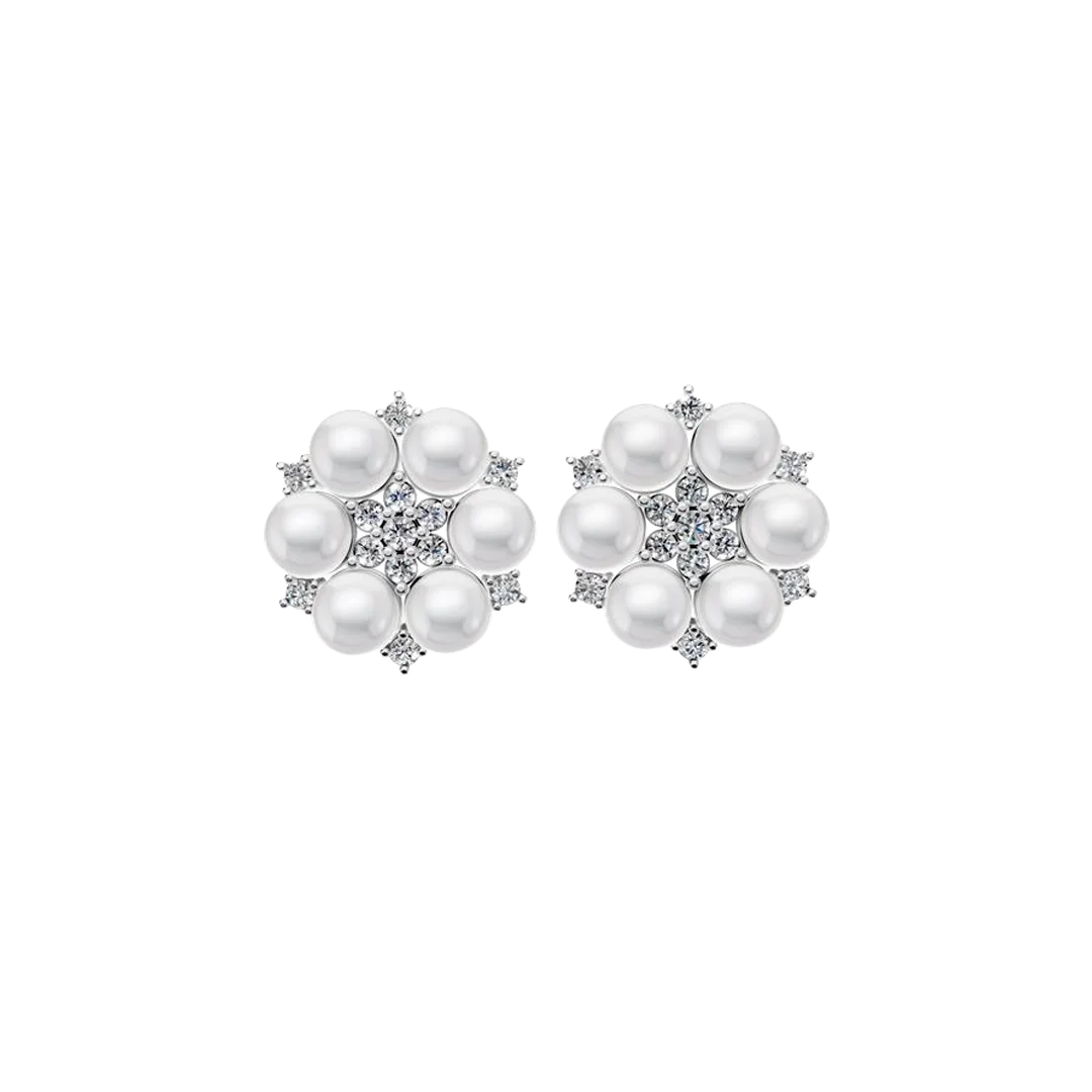 Timeless Pearl Kudi & 92.5 Silver Stud Earrings
