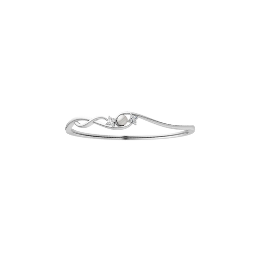 Eternal Pearl & 92.5 Silver Kada/Bracelet