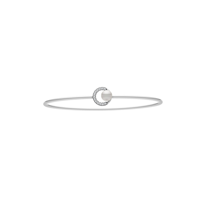 Halo Pearl and  92.5 Silver Kada/Bracelet