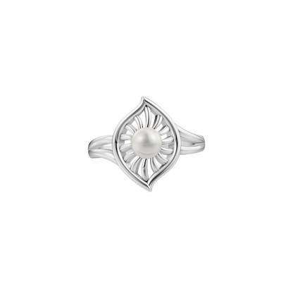 Lamina Pearl & 92.5 Silver Finger Ring