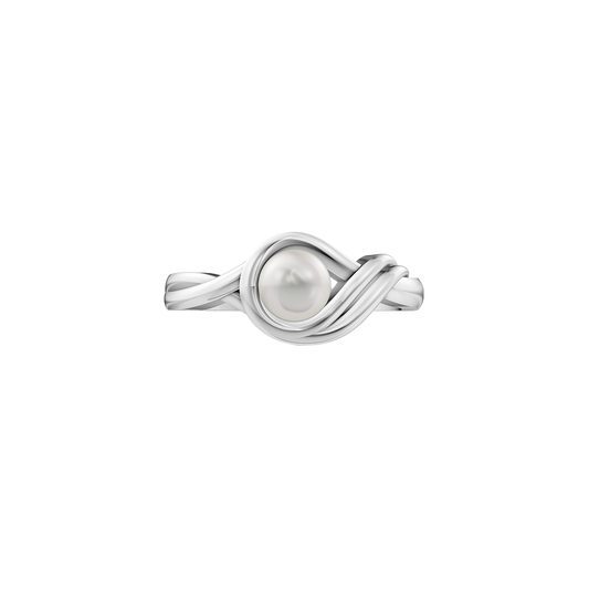Weva Pearl & 92.5 Silver Finger Ring