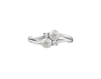 Twine Pearl & 92.5 Silver Finger Ring