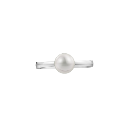 Essential Pearl & 92.5 Silver Finger Ring