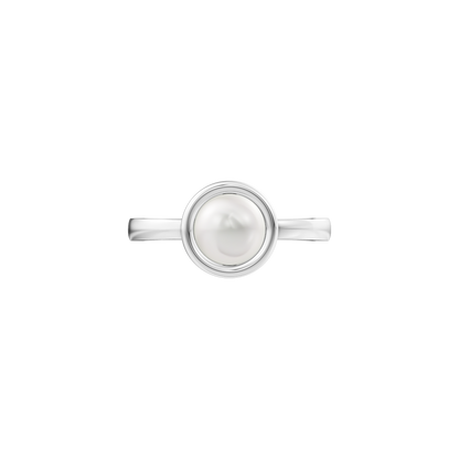 Elegant Pearl & 92.5 Silver Finger Ring