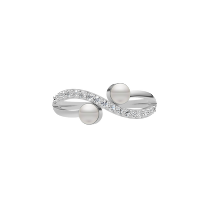 Harmony Pearl & 92.5 Silver Finger Ring