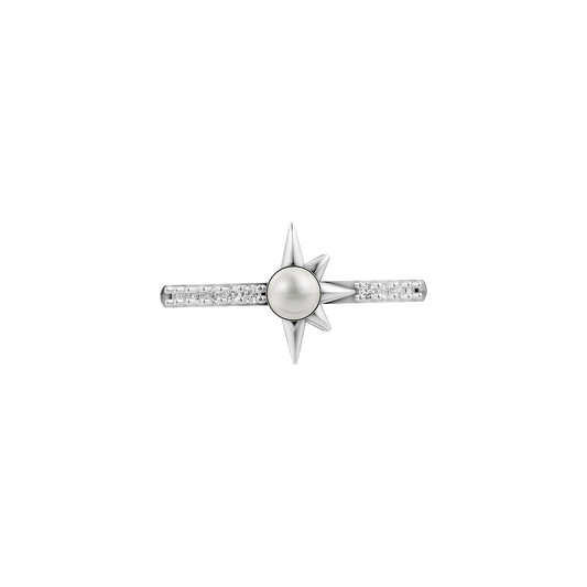 Rosewind Pearl & Silver Finger Ring