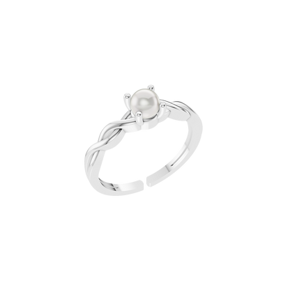 Tressa Pearl & 92.5 Silver Finger Ring